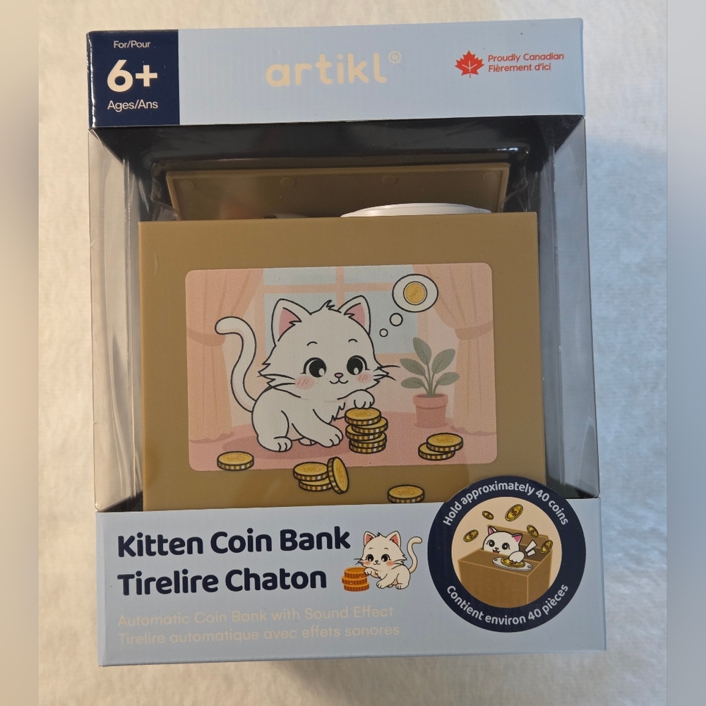 Artikl Kitten Coin Bank Automatic With Sound Effects
